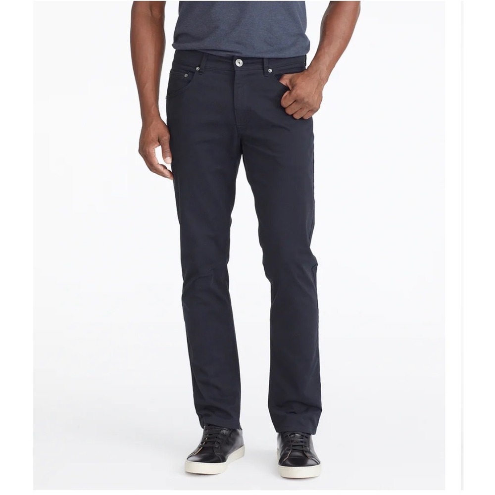 UNTUCKit Don Santiago Mens Straight Fit Black Pants 32x30 40292 Cotton Stretch